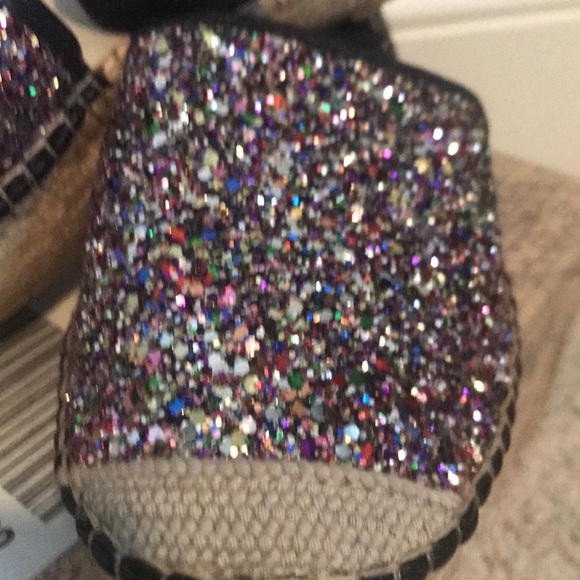 Free People Glitter Espadrilles NIB - Picture 4 of 7